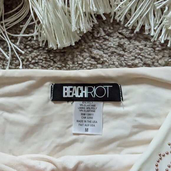Beach Riot Fringe Bathing Suit Top - Picture 2 of 2